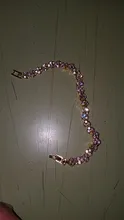 Pulsera de oro rosa de Color plateado para mujer, colgante de corazón de cristal, pulsera de mujer, joyería fina de Boda nupcial, regalo