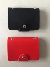 Tarjetero de piel sintética con 24 Bits para hombre y mujer, tarjetero para hombre y mujer, cartera para tarjetas y documentos de identidad, novedad de 2020