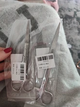 Tijeras quirúrgicas de acero inoxidable de 14cm/16cm/18cm, cabezal con punta curva recta, fórceps, herramientas médicas para clínica Dental