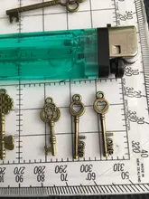 10 Uds. De colgantes de Metal Vintage con dos colores variados para fabricación de joyería Diy, joyería hecha a mano