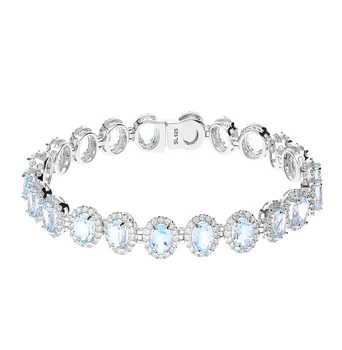 Silver Bracelet with Topaz and cubic zirconia sunlight
Silver Bracelet with Topaz and cubic zirconia sunlight