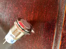 Zusen-Interruptor de botón momentáneo con bocina iluminada, 19mm, ZS19F-11DT/G/12V/N con bocina iluminada