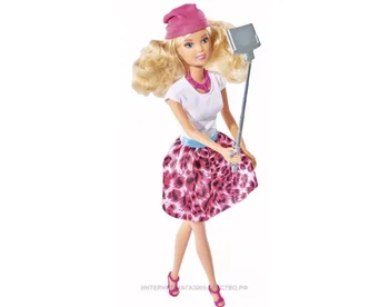 Doll Steffy with selfie stick 29 cm, 12/72 
Doll Steffy with selfie stick 29 cm, 12/72