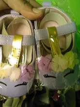0-18M nuevo bebé niñas unicornio con flores zapatos de bebé de cuero de la PU Zapatos niños zapatos de suela suave cuna Zapatos de primavera y otoño en primer lugar los caminantes