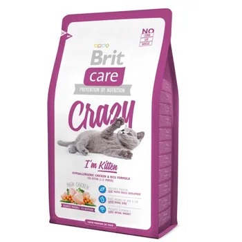 Корм для кошек Brit Care Cat Crazy Kitten для котят, беременных и кормящих кошек, Курица, Cat food, for cats, 2 кг
Корм для кошек Brit Care Cat Crazy Kitten для котят, беременных и кормящих кошек, Курица, Cat food, for cats, 2 кг