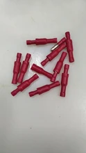Crimp-Wire-Terminals Bullet-Butt-Connector Female Insulated Assorted 100pcs Red for 22--16-Awg