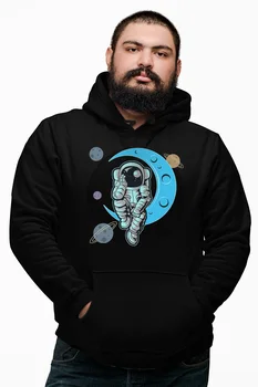 Angemiel Wear-Minded Astronot Black Male Hooded Sweatshirt
Angemiel Wear-Minded Astronot Black Male Hooded Sweatshirt