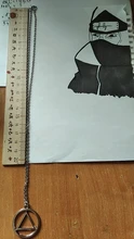 Gargantilla de Anime para hombres y mujeres, collar con colgante circular triangular geométrico, estilo Ninja Hokage, Nube Roja, Akatsuki