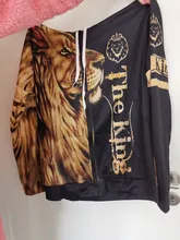 Sudadera con capucha con estampado de León en 3D para hombre, ropa de calle Harajuku, jersey de otoño, chaqueta informal Unisex, chándal DW0160
