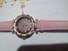 Las mujeres cielo estrellado cielo reloj de lujo de oro rosa diamante Relojes de Cuero ocasionales de las señoras banda de cuarzo reloj de pulsera mujer reloj zegarek damski