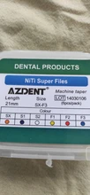AZDENT 6 unids/pack SX-F3 instrumento Dental archivos Canal de raíz el uso del motor Endondontic Canal de raíz el uso de la máquina