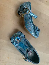 Zapatos de cuero, de tacón alto y de la princesa Elsa para niñas, sandalias para niños, sandalias de fiesta, calzado para niñas, tallas 24-36
