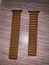 Correa de cuero para Apple watch, correa de 44mm, 40mm, 38mm, 42mm, 1:1, Original, con lazo magnético, iWatch seires 5 4 SE 6