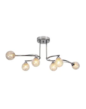 Ceiling lamp. PLAFON. LIGHT CEILING SPOTLIGHT. METAL AND CRYSTAL. CHROME COLOR AND CLEAR GLASS. LIGHT G9 Ref. MX0096-6 CH
Ceiling lamp. PLAFON. LIGHT CEILING SPOTLIGHT. METAL AND CRYSTAL. CHROME COLOR AND CLEAR GLASS. LIGHT G9 Ref. MX0096-6 CH