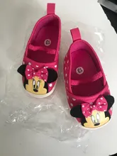 Minnie mouse de Disney Primavera y novedad de verano 0-1 bebé cuna zapatos de fondo suave de dibujos animados princesa bebé niña zapatos de bebé