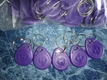 Etiquetas RFID para Control de acceso, 100 Uds., 125KHz, 11 colores, TK4100 EM4100, tarjetas RFID para mandos de proximidad, tiempo de asistencia