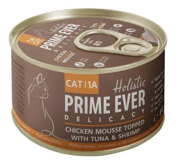 Prime ever 1A delicacy цыпл. With тунцом and кревет. 0,08 kg * 12 PCs 
Prime ever 1A delicacy цыпл. With тунцом and кревет. 0,08 kg * 12 PCs