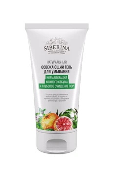 

Refreshing gel for washing "normalization of sebum and deep cleansing of pores" 150 ml siberina