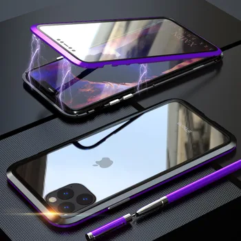 Magnetic Case For iphone 11 Pro Max Front Back Transparent Glass Cover Metal Bumper 360 For iphone11 Pro Luxury Shockproof Armor
Magnetic Case For iphone 11 Pro Max Front Back Transparent Glass Cover Metal Bumper 360 For iphone11 Pro Luxury Shockproof Armor