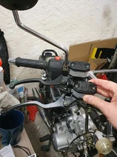 CVO GN125 de la motocicleta Universal Negro palanca de embrague cilindro maestro de freno de la motocicleta cilindro maestro de freno hidráulico de acceso