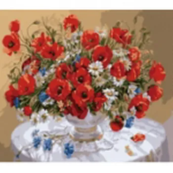 Painting by numbers on canvas 40x50 cm "bouquet of poppies and field flowers red cat x-8259
Painting by numbers on canvas 40x50 cm "bouquet of poppies and field flowers red cat x-8259