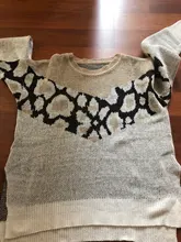 Retales de leopardo para mujer, suéter de manga larga informal, jerseys tejidos, Tops, novedad de 2020