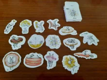 Mohamm mes liebre lindo hojas para diario Mini pequeña bala decoración Kawaii pegatinas Scrapbooking agenda de papelería