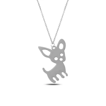 KUTAYDAN Plate Ornaments Dog Necklace 925 Sterling Silver
KUTAYDAN Plate Ornaments Dog Necklace 925 Sterling Silver