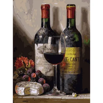 "Wine, cheese and grapes". Painting by numbers on canvas 30*40. Snow White. 319-as
"Wine, cheese and grapes". Painting by numbers on canvas 30*40. Snow White. 319-as