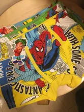 5 pieces Childrens Underwear 3 to 7 yrs boys Flat-angle cotton underpants baby cartoon SpiderMan pants Boxer panties set