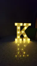 Letrero con símbolo de letras para decoración del hogar, luces LED de plástico con forma de corazón para escritorio, adorno de letras para boda, regalo de San Valentín