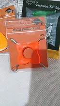 Herramienta multitirador 4 en 1 para caña de pescar, herramienta para anudar para carpa, aparejo de pesca