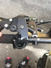 Juego de palancas de depósito de embrague de cilindro principal de freno para motocicleta, de aluminio, 7/8 y 22mm, de 250CC a 500CC