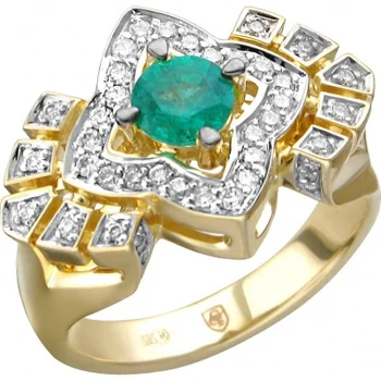 Esthete ring with emerald and diamonds in Yellow Gold
Esthete ring with emerald and diamonds in Yellow Gold