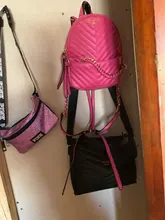 Riñonera Rosa impermeable con lentejuelas para chica, bolso de cintura rosa, Mini bolsa de playa con bolsillos, cinturón de Color sólido