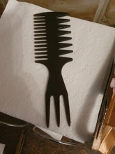 Peine Tenedor de Dientes anchos para peluquería, cepillo de barba, herramienta de estilismo para peluquería, Afro, novedad