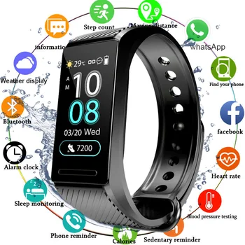 Smart Band Bracelet Activity Tracker Smart Wristband Clock Pressure Measurement Heart Rate Pedometer Smartband IP67 Waterproof
Smart Band Bracelet Activity Tracker Smart Wristband Clock Pressure Measurement Heart Rate Pedometer Smartband IP67 Waterproof
