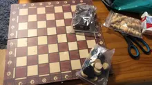 Juego de ajedrez de madera Super magnético, damas de Backgammon, juego de ajedrez antiguo 3 en 1, pieza de ajedrez de madera y tablero de ajedrez