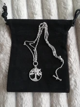 SODROV-collar con colgante de plata de ley 925 para mujer, joyería, Gargantilla, cadena, árbol de la suerte de la vida