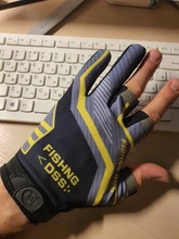 Guantes de pesca con corte de tres dedos para hombre, herramienta antideslizante, guantes para pesca al aire libre, guante de elasticidad, accesorios de pesca, buscador de peces