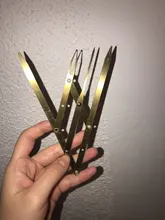 Medidor de cejas triangular de acero inoxidable, con regla para maquillaje permanente, plantilla, pinza de proporción dorada, herramientas de maquillaje