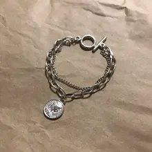 VKME-Conjunto de pulseras de cadena cubana Punk para mujer, brazaletes de Color dorado grueso, Miami, bohemio, joyería de moda, 3/4 Uds.