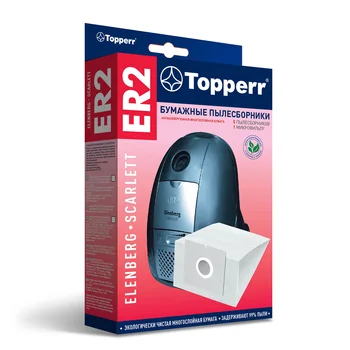 Бумажные пылесборники Topperr 1008 ER 2 для пылесоса ELENBERG VC-2020, 2025, 5 шт
Бумажные пылесборники Topperr 1008 ER 2 для пылесоса ELENBERG VC-2020, 2025, 5 шт