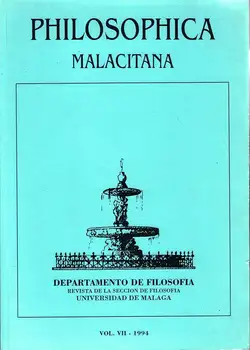 Philosophica Malacitana Vol. VII. 1994
Philosophica Malacitana Vol. VII. 1994