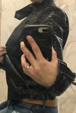 Jacket Coats Bomber Faux-Leather Basic Winter Women Short Punk FTLZZ Autumn Soft Female