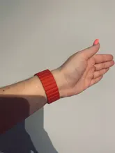 Correa de cuero para Apple watch, banda magnética de 44mm, 40mm, 38mm y 42mm, iWatch Series 3, 4, 5, 6 SE