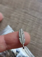 Lote de 20 unidades de accesorios de joyería DIY, 21x6mm, abalorios de hojas de plumas para la fabricación de joyas, colgantes collares, pulseras, Material artesanal