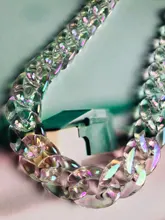 Resin Chain Accessory-Parts Handbag Luxury Strap Acrylic Transparent Shoulder Woman New-Fashion