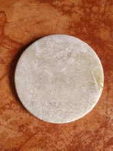 DeceMars-Soporte de paleta adhesiva, pegamento para extensión de pestañas, piedra redonda verde, 1 ud., herramienta de maquillaje