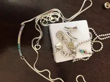 Collar geométrico de arcoíris de Margarita plateada de ley 100%, colgante de flores de arcoíris de amor, amuleto de moda, joyería DIY, 925